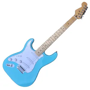 Flyoung guitare électrique gaucher pas cher guitare bleu ciel