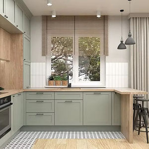 Personnalisation d'armoires de style pastoral, idéales pour les petits espaces, armoires complètes, conteneurs de rangement complets, usage commercial - Product Image 1