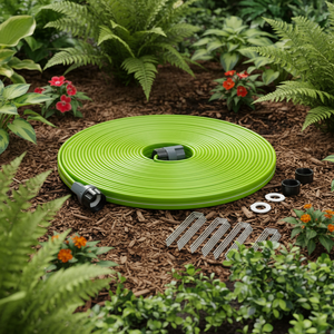 <span class=keywords><strong>Tuyau</strong></span> d'<span class=keywords><strong>arrosage</strong></span> de jardin en PVC haute pression durable avec trous - Micro-irrigation flexible avec trous, longueur et dimensions personnalisables - Product Image 1