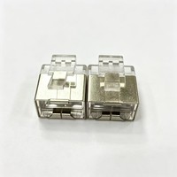 Conector Modular RJ45 E-HONG 8P8C CAT5e FTP Blindado Plateado de Cuerpo Corto para Cableado LAN Compacto de 24-26 AWG OEM ODM
