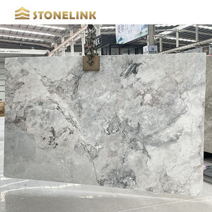 Sıcak satış kamboçya doğal beyaz taş mermer plakalar cilalı Milan pembe döşeme mermer Modern açık mutfak tezgahı için - Product Image 3