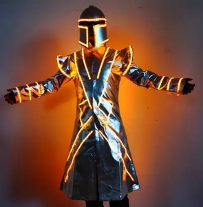 Tenue de soirée de Club de nuit, Costumes de Rave LED, Costumes lumineux pour hommes, vêtements d'armure, Costume de Robot de danse à LED - Product Image 4