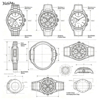 Montres mécaniques automatiques en gros d'usine 3235/4130, montres de designer avec logo personnalisé, montres de plongée étanches pour hommes