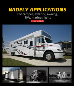 Barre luminose esterne a LED con montaggio superficiale da 13 pollici 60W ad alta luminosità per veicoli fuoristrada nero 12V Flood Auto Retrofit per interni - Product Image 5