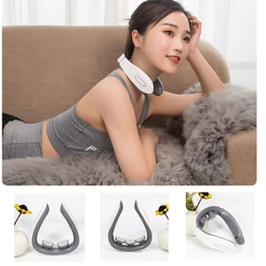 Compresse chaude lymphatique multi-modes Magnétique Fabricants tension Sans fil Conception sans fil Masseur de cou en plastique Skg - Product Image 5