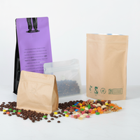 Sachets personnalisés imprimés pour bonbons arc-en-ciel, emballage refermable à fermeture éclair, pochettes verticales en plastique pour bonbons gélifiés