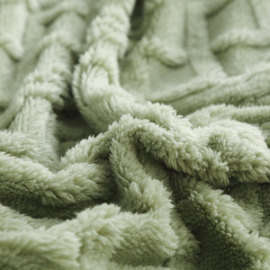 FY Bộ Ga Giường Sherpa Vải Jacquard Cỡ Vua Của Nhà Máy Trung Quốc Bộ Vỏ Chăn Cho Phòng Khách - Product Image 4