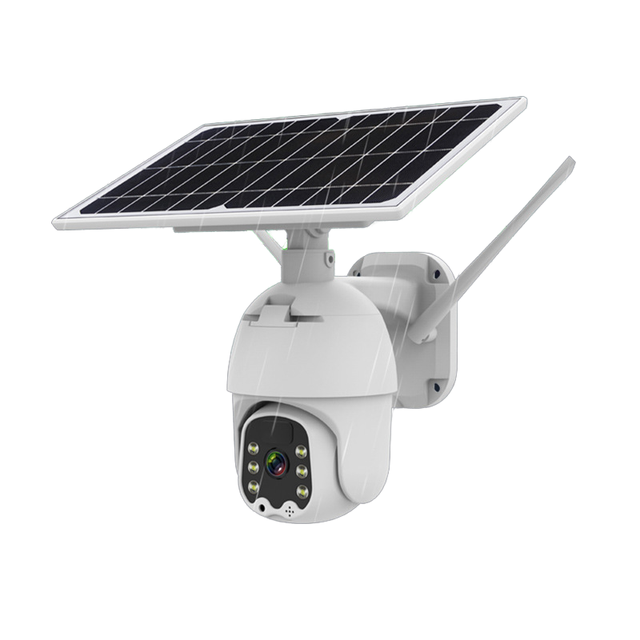 V380Pro 4G Security CCTV Camera with Dual Lens  Solar Panel Motion Detection & WiFi Monitoring CMOS Sensor