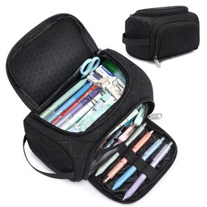 กระเป๋าใส่ดินสอซิปขนาดใหญ่ใส่ได้ทั้งชายและหญิงกระเป๋าจัดระเบียบสำนักงานอเนกประสงค์กันน้ำได้สำหรับโรงเรียน - Product Image 1