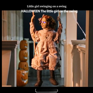 Decoración Eléctrica Giratoria <span class=keywords><strong>de</strong></span> <span class=keywords><strong>Halloween</strong></span> para Niñas, Serie <span class=keywords><strong>de</strong></span> Terror para Casa Embrujada, Accesorios para Niños - Product Image 2