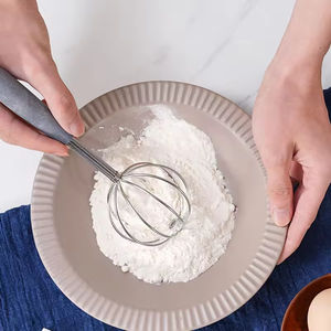 <span class=keywords><strong>Fouet</strong></span> à boules en acier inoxydable avec poignée tubulaire, batteur à œufs manuel, outil de pâtisserie multifonctionnel, compatible lave-vaisselle, vente en gros - Product Image 4