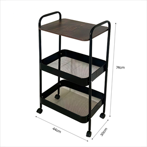 Chariot de rangement mobile à 3 niveaux en aluminium pour salon de beauté, avec 4 roues, pour outils de coiffure et spa, idéal pour la salle de bain - Product Image 6