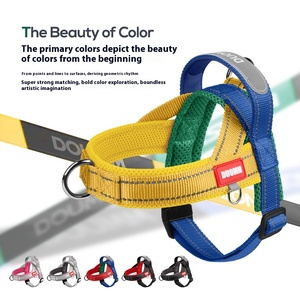 Harnes anak anjing dapat diatur, anyaman nilon lembut Dalam <span class=keywords><strong>Harness</strong></span> anjing untuk latihan jalan mendaki luar ruangan - Product Image 3