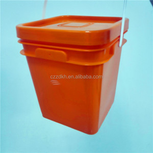 Factory Supply 5L 10L 15L 16L 18L 20L Plastic Pail square plastic bucket with lid