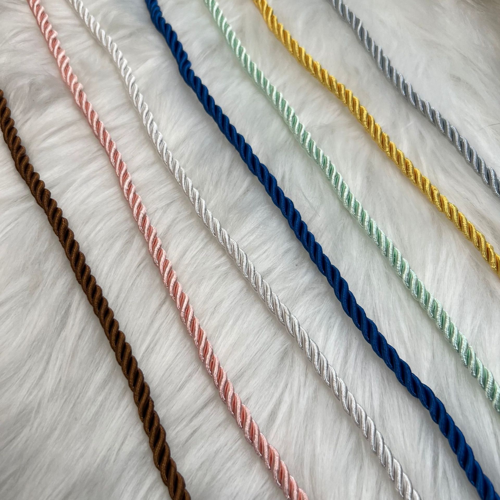 PH PandaHall Cordon torsadé en nylon 3 plis pour bricolage, couture