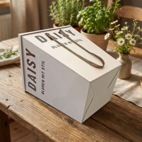 Boîte à gâteau personnalisée imprimée avec poignée en ruban, emballage en papier personnalisé pour desserts, pour boulangerie, mariage, fête d'anniversaire