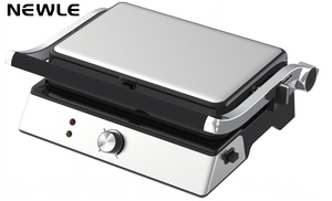 Nouveau modèle 2026 NEWLE, Fournisseur direct usine, Grille-pain 3-en-1 à chauffage rapide 850W pour crêpes, sandwichs et <span class=keywords><strong>petit</strong></span>-déjeuner - Product Image 4