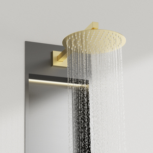 2025 Hot Sale Double Tier Niche Douche Met 304 Roestvrijstalen Body Ledstrip En Multifunctionele Abs Handdouche - Product Image 4