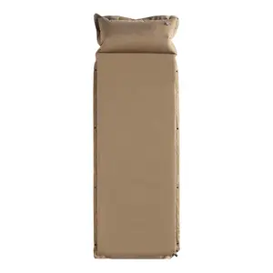 Matelas pneumatique d'extérieur auto-gonflable, tapis de sol, mousse de mise à la terre, tapis de couchage de Camping avec oreiller