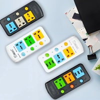 Regleta Eléctrica Industrial Universal al por Mayor con 3 Tomas, Cable de Extensión Multitoma, Puertos USB, Cable de 2m, Logotipo Personalizado