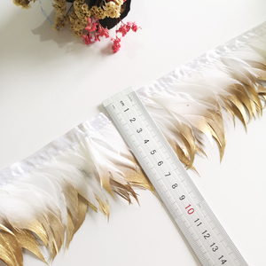 Прямая Продажа с фабрики 10 метров Перья Кружева страусиные перья отделка бахромой - Product Image 3