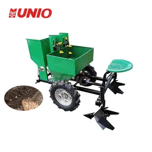 Tracteur agricole Mini deux rangées planteur de pommes de terre semoir de pommes de terre Machine de plantation de bonne qualité