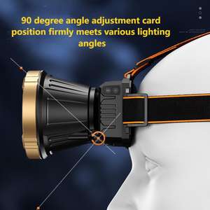 HL55 Hand Held Strong Beam Long-range Mining Lamp Large Aperture LED Rechargeable IP65 Waterproof Adjustable Focus Outdoor - Product Image 3