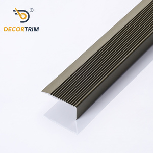 DECORTRIM, diseño moderno, antideslizante, de aluminio, para escalera, ribete de nariz, protectores de borde de banda de rodadura para uso hospitalario - Product Image 1