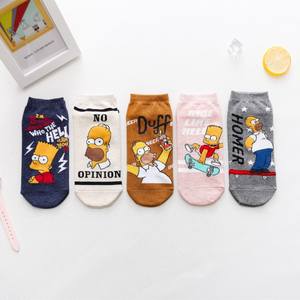 Calzini in 100% di cotone comici all'ingrosso 2025 divertenti da donna su misura per uomo con fumetto senza sfilata alla moda natale calzini alla caviglia - Product Image 2