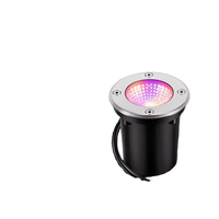 Vente flash Lumière RGB en acier inoxydable Lumière souterraine IP67 Étanche Lampe enterrée extérieure Moderne Lumière LED pour escalier de jardin