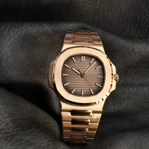 Luxury Rose Gold Men's Automatic <b>Watch</b> <b>Waterproof</b> 22mm Bandwidth Horizontal Dial Display High Quality Wholesale - Product Image 1