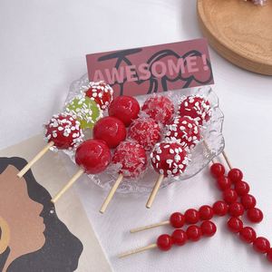 Tanghulu 3D resina encantos crujiente recubierto de azúcar fruta deliciosa dibujos animados miniatura adornos casa de muñecas - Product Image 3