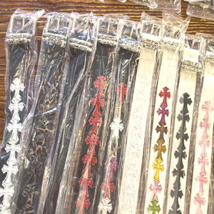 Großhandel Herren-Retro-Fashion-Gürtel Personalisierter Bunter Jugendstil Antikes Kreuz Klassische Sternen-Legierungsschnalle Ledergürtel - Product Image 6