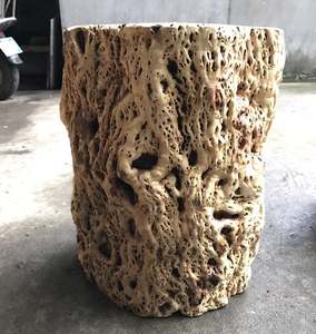 Table d'appoint en bois de jujube unique faite à la main, banc de support en bois, tabouret de tronc d'arbre de table à vendre - Product Image 4