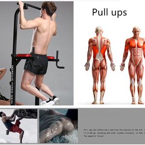 Home Fitness Gym Equipment Boxeo Ajustable Multifunción Pull up Bar Dip Station Rack Chin up Power Tower con Lat Pulldown - Product Image 5