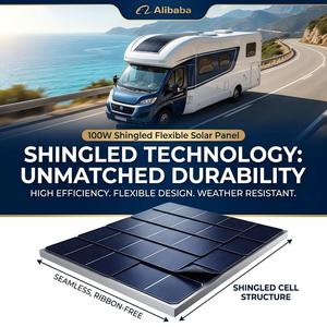Panel Solar Flexible Monocristalino de Silicio de Alta Calidad de 100W-1000W con 22% de Eficiencia para Coche/Barco, Envío Gratis, en Stock - Product Image 4