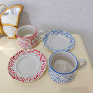 Vintage Rose Porcelana Xícara de Café e Placa Set 200ml Capacidade Máquina de lavar louça e Microondas Seguro Tarde Chá Presente Lembrança - Product Image 5