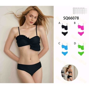 Costume da bagno intero HDJ con controllo pancia, taglie forti, coprente, da donna, tinta unita, a fascia, taglie 46 48 50 52 - Product Image 1