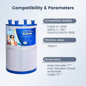 Haga que el agua de la <span class=keywords><strong>piscina</strong></span> limpie el cartucho de filtro de <span class=keywords><strong>piscina</strong></span> al aire libre para el sistema de filtro de cartucho de <span class=keywords><strong>piscina</strong></span> doméstica - Product Image 2
