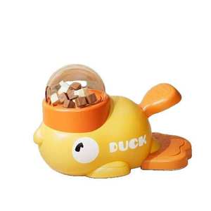Giocattolo per Gatti Anti-Noia con Dispenser di Snack a Forma di Paperella Gialla Liofilizzata per Cani - Product Image 1