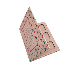 Caja de Cosméticos con Diseño Personalizado, Papel Texturizado, Embalaje Magnético de Cartón, Caja de Maquillaje Vacía, Caja para Paleta de Sombras de Ojos - Product Image 5