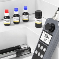 AE86061 Water Quality Tester Meter Detector Dissolved Oxygen Temp PH Nitrite Ammonia Nitrogen Analyzer for Fish Farm&Wastewater