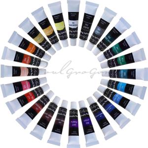 Ensemble <span class=keywords><strong>de</strong></span> peinture acrylique imperméable Non toxique, 12 couleurs, 12 ML, Art, <span class=keywords><strong>verre</strong></span> à ongles, peinture pour dessin <span class=keywords><strong>sur</strong></span> tissu - Product Image 3