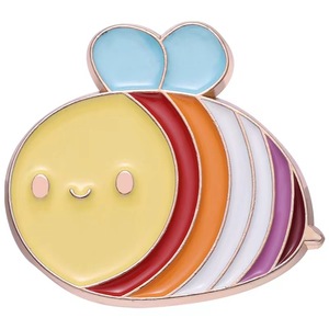 Épingles LGBTQIA Rainbow Pride en émail abeille gay lesbienne de haute qualité bon marché pour la décoration - Product Image 1