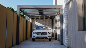 <span class=keywords><strong>Pérgola</strong></span> Bioclimática Motorizada para Exteriores, de Vidrio Templado Plano Moderno, con Estructura de Aluminio, para Patio, Estacionamiento, Cobertizo para Autos - Product Image 6
