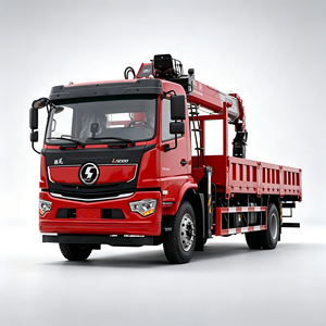 Grue montée sur camion Shacman de sécurité standard, capacité de 10 tonnes, en stock - Product Image 1