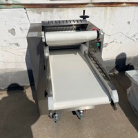 Machines à nouilles électriques en acier inoxydable robustes, moteur automatique, pétrissage de la pâte, pressage de la pâte, équipement de pressage de feuilles de pâte, 500 kg/h