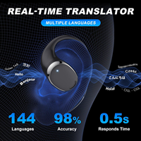 Écouteurs Traducteurs Multilingues Électroniques M62 144 Langues, Traduction Instantanée en Temps Réel, Dispositif de Traduction Intelligent