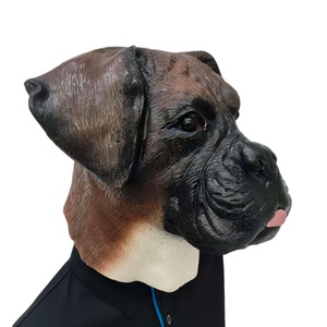 Maschera in lattice a forma di cane per adulti, divertente e spaventosa, per feste di Natale e Halloween, a copertura totale del viso - Product Image 3