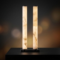 Applique murale cylindrique en marbre espagnol, luminaire mural LED moderne pour chambre, salon, couloir, hôtel